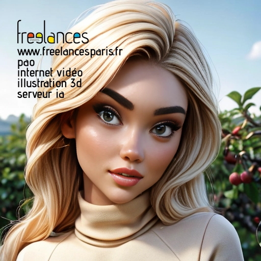 Pao mise en page internet vidéo illustration 3d serveur IA générative AI freelance paris studio de création magazines 5UR02XW0